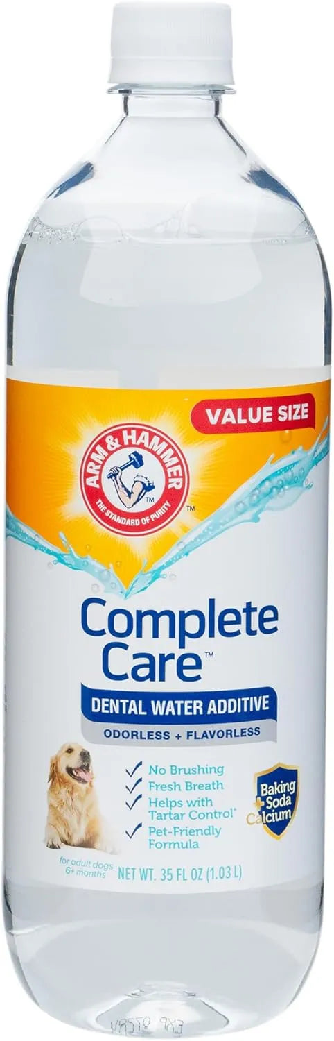 Arm & Hammer Complete Care Dog Dental Water Additive, 35 Fl Oz