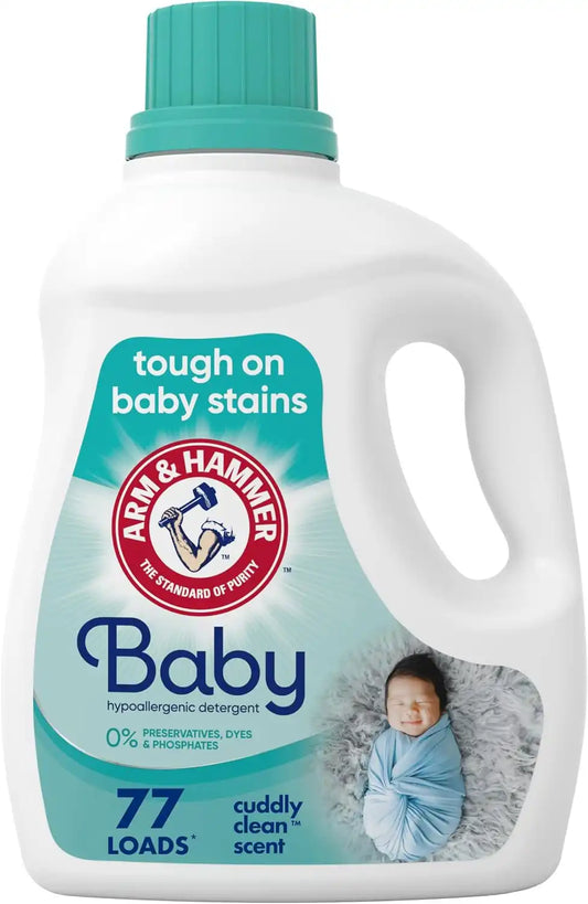 ARM & HAMMER Baby Hypoallergenic Laundry Detergent Liquid, 100.5 Fl Oz