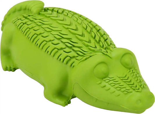Arm & Hammer Super Treadz Gator Dental Dog Chew Toy, Large, 7 Inch