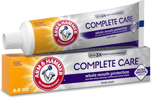 ARM & HAMMER Complete Care Toothpaste, Fresh Mint, 6 Ounce (Pack of 12)
