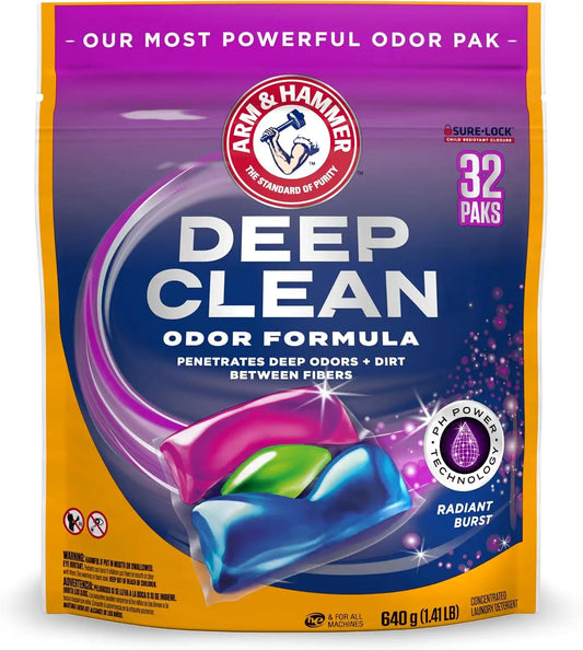 ARM & HAMMER Deep Clean Odor Formula Laundry Detergent Power Paks