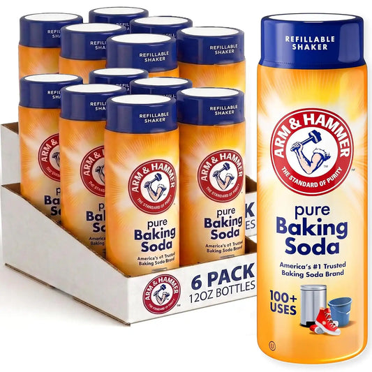 Arm & Hammer Pure Baking Soda Shaker - 12 Oz -,(Pack of 12)
