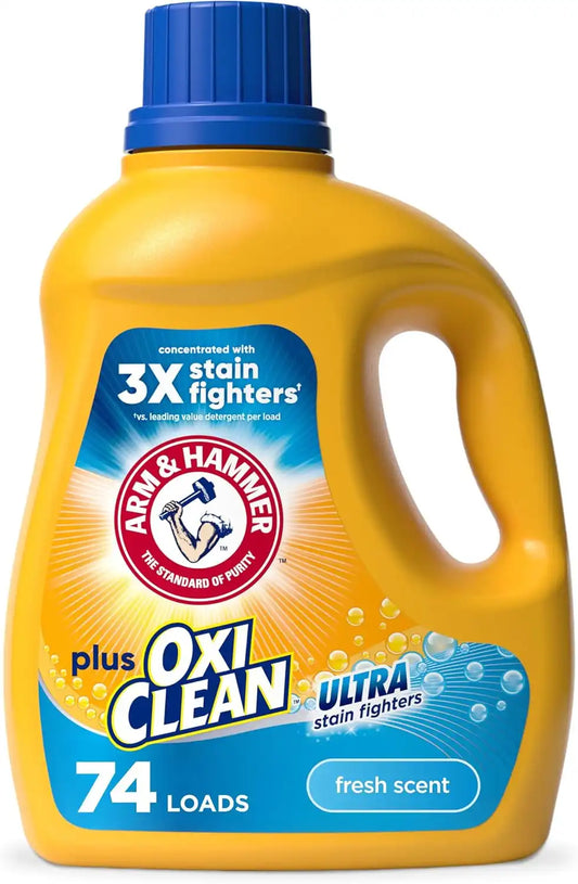 ARM & HAMMER Plus OxiClean Ultra Stain Fighters Liquid Laundry Detergent